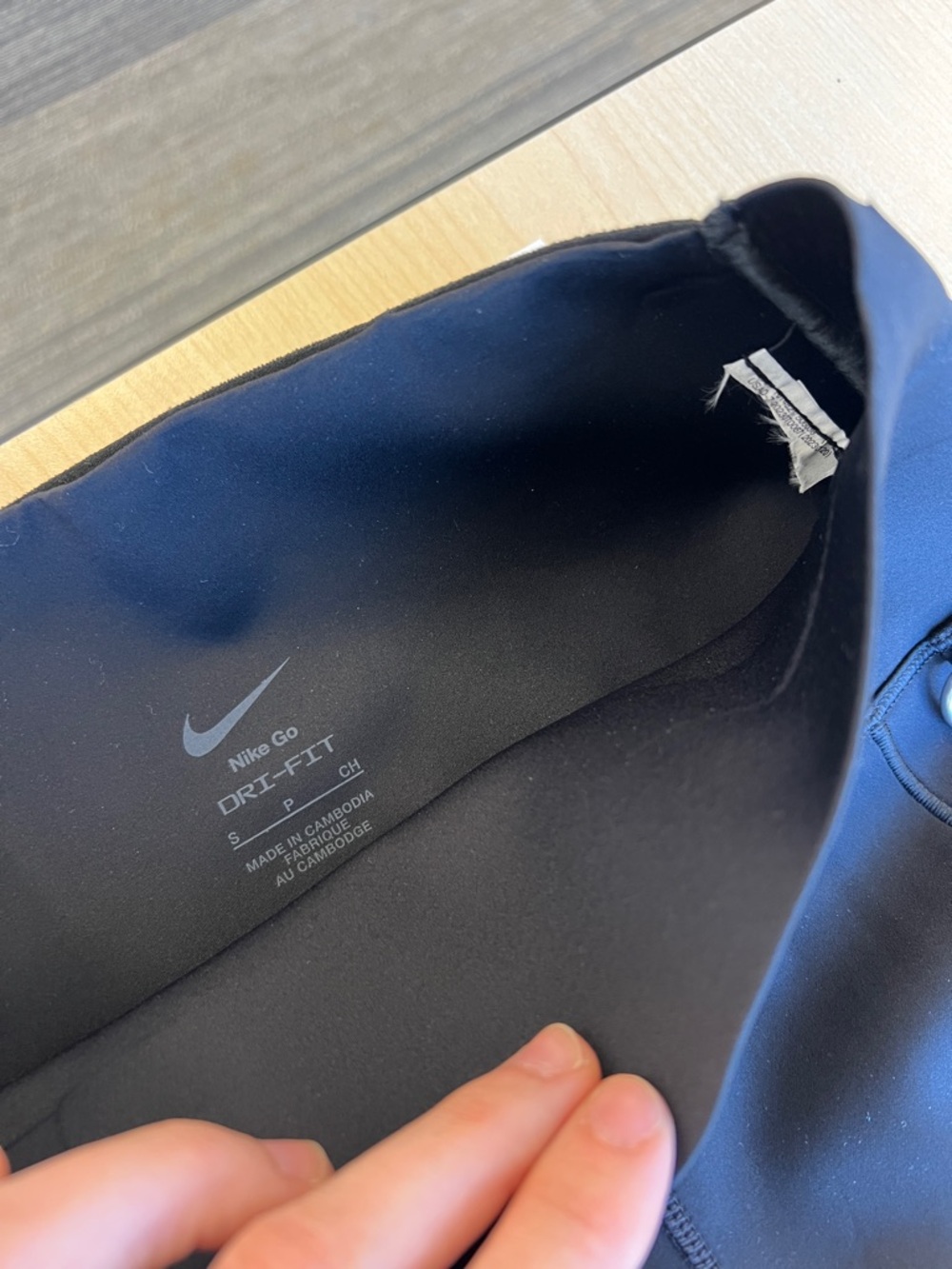Nike trail go dri-fit firm-support high-waisted 7/8 length black leggings small - Picture 6 of 11